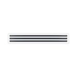 Linear Slot Diffuser 72" x 3 Slot, 1" Slot Width — Aluminum