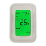 Honeywell T6861 Digital Fan Coil Thermostat, 220V, Vertical, 3-Speed Fan, Non-Programmable (T6861V2WG)