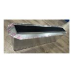 Insulated galvanized linear slot diffuser boot, 4 inch wide plenum box