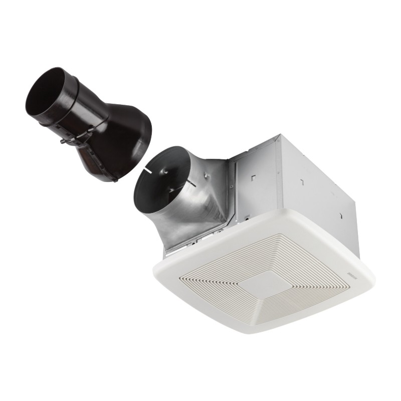 Broan RB110 Ultra Pro Bathroom Exhaust Fan, 110 CFM, 0.6 Sones, 4" Duct