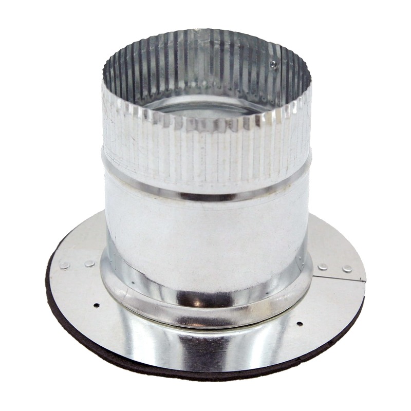 20" Flat Stick-On Collar, Galvanized