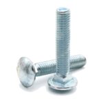 3/8" x 1" Carriage Bolt, Zinc, 100 Box